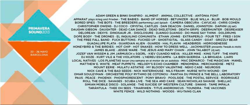 PRIMAVERA SOUND 2013