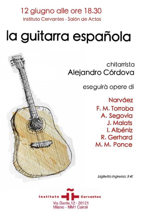 Locandina chitarra