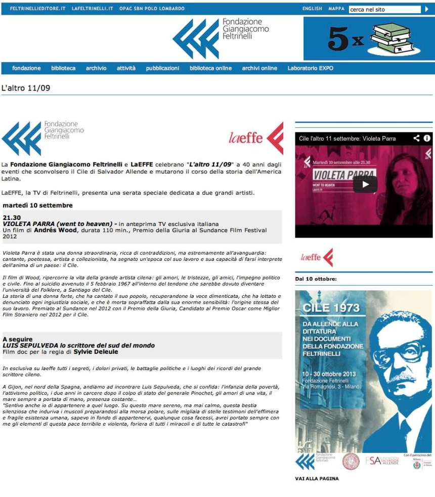 Feltrinelli Cile 11:9 1