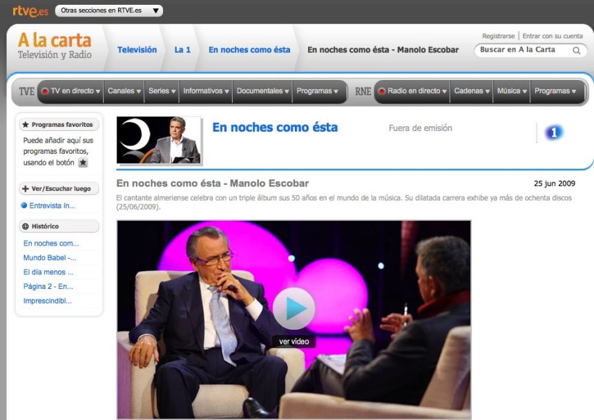 En noche como esta - Manolo Escobar