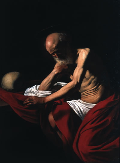 Carravaggio San Girolamo