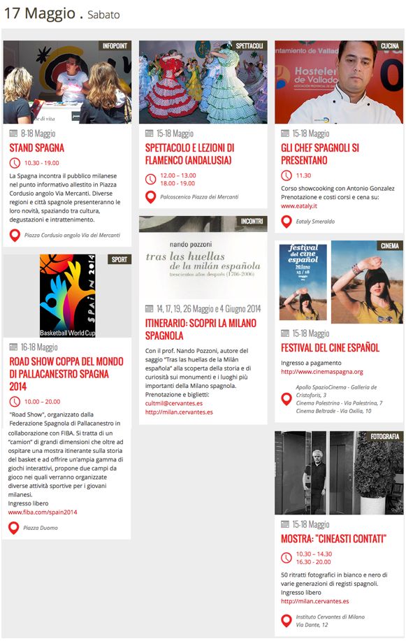 La Spagna arriva a Milano prog 17mayo