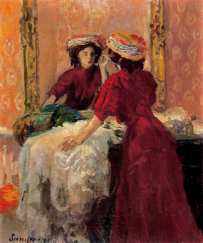 Joaquim Sunyer, El maquillaje, 1907